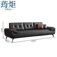 荺炬办公沙发三人位2.1米张