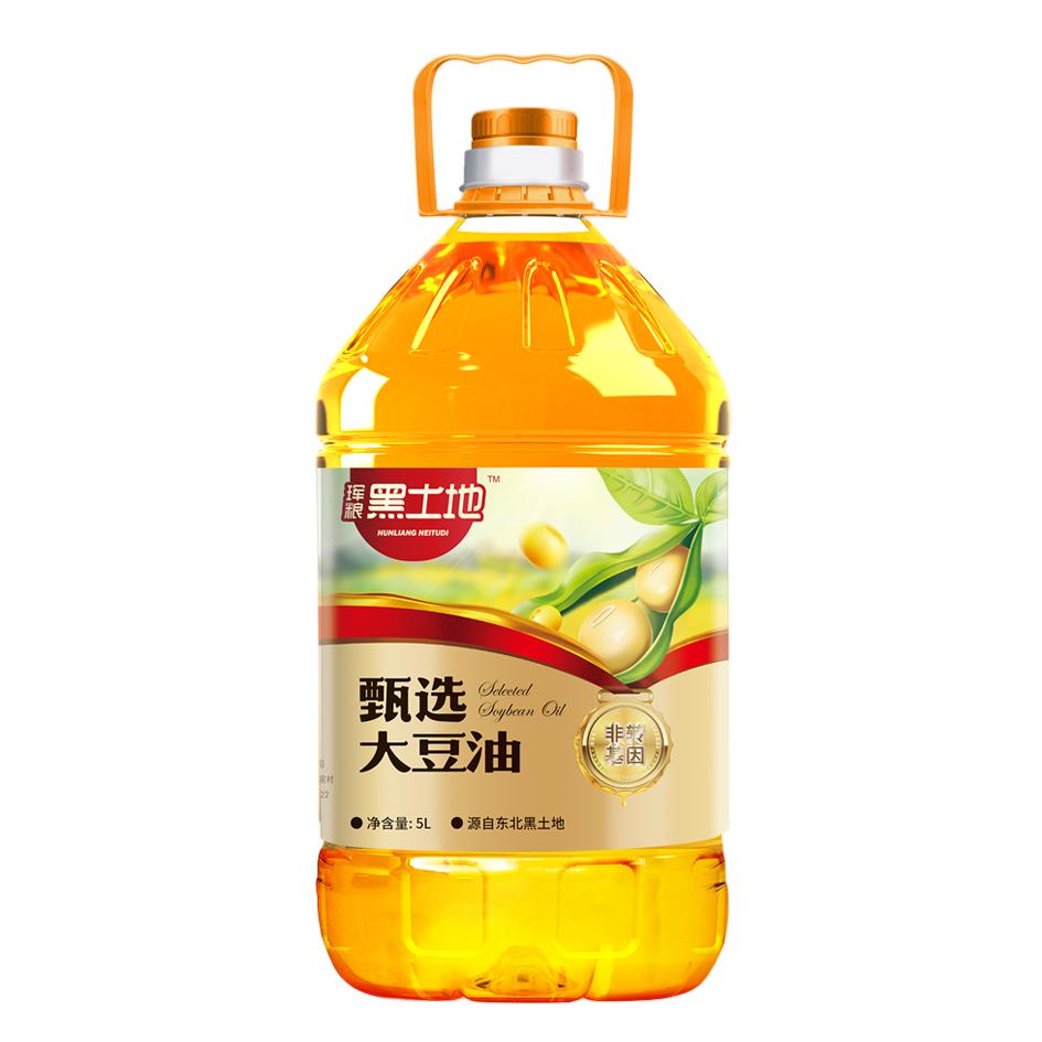 黑土地非转基因物理压榨甄选大豆油 5L
