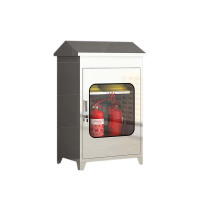 帅畅304不锈钢应急物资柜消防救援器材箱防护用品柜室外微型消防柜带雨棚850*550*250(加厚201材质)