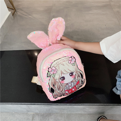 NEWLAKE韩版潮儿童包包中小学生书包女孩旅游双肩包背包女童时尚可爱书包旅行包