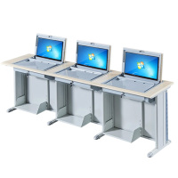 指臣电脑翻转桌三人张