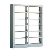 臻远ZY4072602 钢制书架资料架 单面6层一列二组白色 1900*300*2000mm