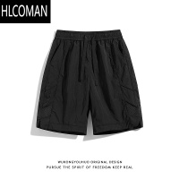 HLCOMAN夏季街头休闲五分中裤男女潮牌宽松百搭户外速干运动短裤