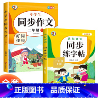 [同步作文+同步练字帖]二年级上册 小学通用 [正版]2024新版同步练字帖一年级二三年级四年级五六上册下册小学生语文写