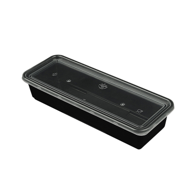 长方形日式刺身寿司盒外卖打包盒一次性pp材质包装可降解餐盒