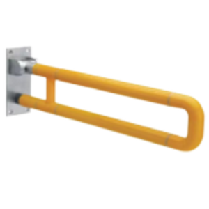 纬图VETO适老化卫浴U型简约折叠马桶扶手60cm 医护防晃 VT8001B 300斤承重 康养产品 安全稳固 黄色