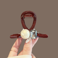 喜庆红色大号抓夹女2024新款高级感发夹后脑勺高端气质鲨鱼夹头饰送女朋友老婆情人节七夕生日礼物