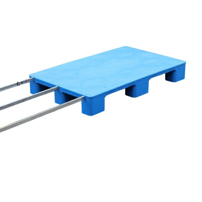 宁储 塑料托盘 平板九脚托盘 100*60*14cm+3钢 张