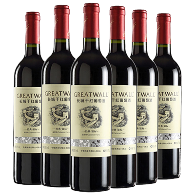 官方旗舰店-长城经典银标赤霞珠干红葡萄酒750ml*6瓶整箱装中粮直营红酒