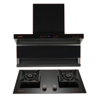 Haotaitai好太太烟灶套装XK02+X402L天然气 25m³大风量挥手+智清洗超薄5.2K烟灶联动双定时保洁炉头