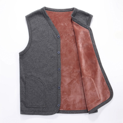 冬季男士保暖马甲背心中老年爸爸装常规坎肩外套保暖内衣威珺