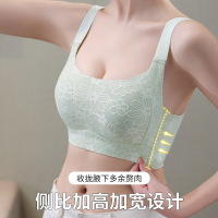 夏季薄款兔耳朵防凸点大胸显小内衣女无痕大码收副乳防下垂文胸罩_1