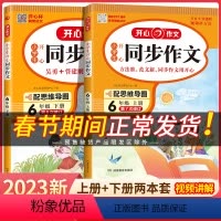 [2本套]同步作文+阅读理解 六年级下 [正版]2024春同步作文六年级下册语文人教版小学生作文书大全6年级上册满分范文
