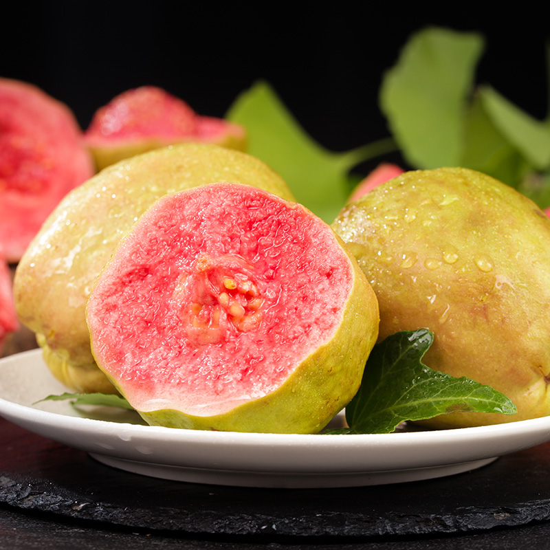 [西沛生鲜]新鲜红心芭乐 番石榴 净重3斤装 新鲜水果 甘甜可口