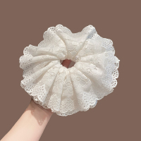 超仙多层蕾丝花边大肠发圈女高级感头绳2025新款ins风扎马尾发饰送女朋友老婆情人节七夕生日礼物