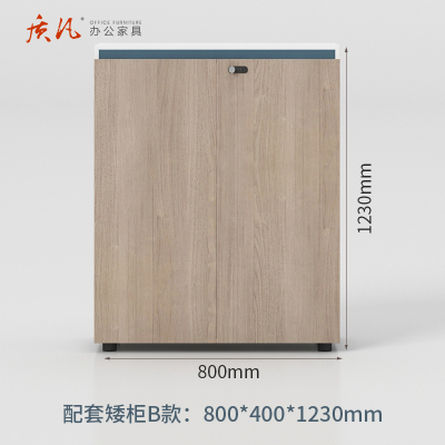 苏宁 质凡 办公家具 现代简约文件办公储物档案柜ZF-DW31 800*400*1230mm