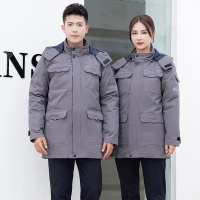 天鸣TMG8902 冬季工作服 棉服 纯棉防寒服(羽绒) 源头工厂 面料款式可定制 S-5XL 套