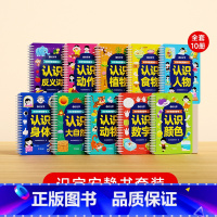 [全10册]识字早教安静书 [正版]识字早教安静书儿童识字启蒙游戏书象形看图识字卡片幼儿识字早教贴幼儿认字全套抖音同款手