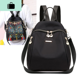 2020新款双肩包女牛津布休闲时尚印花旅行帆布小背包潮流韩版百搭NEW LAKE