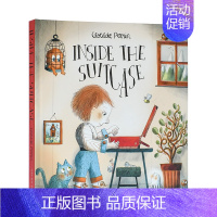 [正版]翻翻书手提箱里有什么Inside the Suitcase 3-6岁儿童趣味启蒙故事绘本 英文原版 克洛蒂尔德·