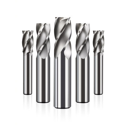 溥畔艾风格立铣刀高速钢白钢洗刀铝合金数控机床直柄车床金属铁四刃刀 4刃精铣刀4MM