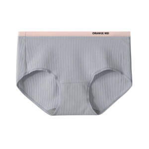 内裤纯绵女蕉凸内裤厂家a类女生内裤三角桑蚕丝螺纹短裤