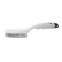 钢丝刷除锈打磨不锈钢清洁刷带柄钢刷铁刷子[工业灰加密]不锈钢刷带刮片