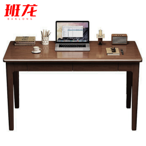 班龙书桌120*55cm胡桃色张