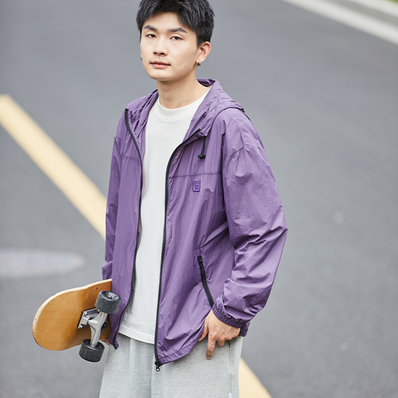 [2.5折价101元]唐狮防晒衣男夏季新款防晒服男薄外套青少户外休闲防紫外线