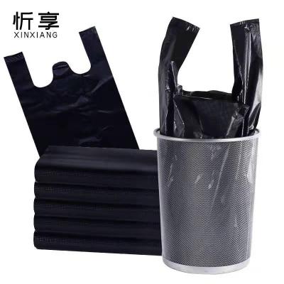 忻享 加厚黑色背心式塑料垃圾袋32*52cm 100个/包
