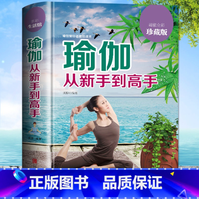 [正版] 瑜伽从新手到高手 普拉提训练全书初学者零基础减肥瘦身教程大全书 初级入门瑜伽塑身 阴瑜伽 普拉提书瑜伽 女性