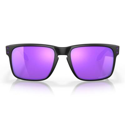 欧克利(OAKLEY)复古风格运动太阳镜中性普尔赛紫镜片户外防眩光探 Black