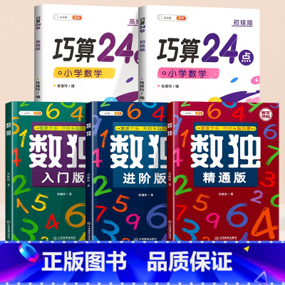 [数独训练]巧算24点+数独 小学通用 [正版]斗半匠巧算24点专项练习数学思维训练提升游戏闯关口算心算速算天天练小学生