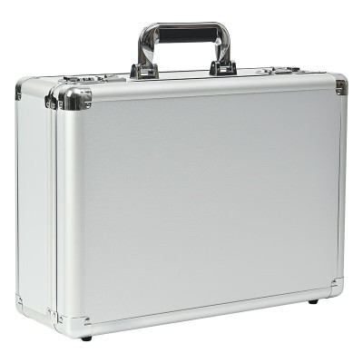 尚也便携金属工具铝箱配海绵 425*305*155银色密码配海绵