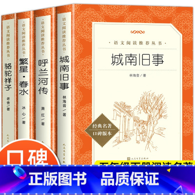 [全4册]五年级阅读书目全套 [正版]城南旧事原著五年级林海音著 人民文学出版社完整版无删减 三四五六年级上下册必课外阅