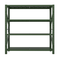 正斌消防铁锹镐农具摆放架安保装备器材存放架绿色盾牌货架存放架中型-主架
