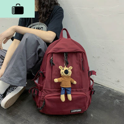 书包韩版原宿ulzzang背包女初中生高中学生ins风百搭情侣双肩包男NEW LAKE