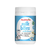 效期至27年11月 Healtheries 贺寿利干吃高钙奶片咀嚼片牛奶片 香草味 50片 1瓶 幼儿儿童零食补钙 澳洲