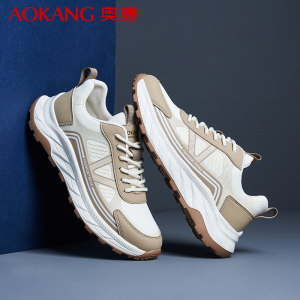 奥康男鞋夏季网面鞋百搭透气运动鞋厚底老爹鞋男士休闲单鞋