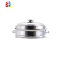 不锈钢三层以上蒸笼蒸架家用蒸锅蒸格 加厚蒸隔厨房圆形馒头蒸盘 FENGHOU 四层