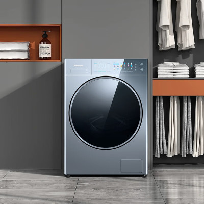 松下XQG100-VA198 滚筒洗烘 10KG滚筒洗衣机全自动+8KG烘干 光动银双重除菌双智能投放纳诺怡