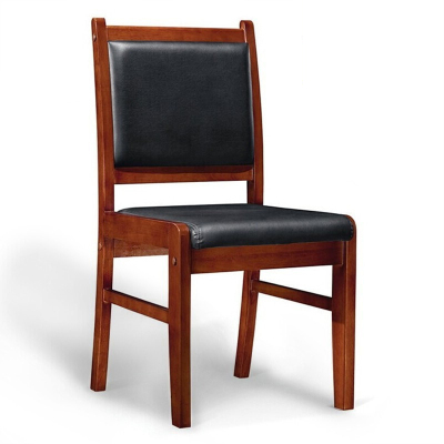 慧采云 办公家具优质实木会议椅木质办公椅职员皮革培训椅家用椅电脑椅子