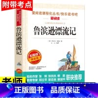 鲁滨逊漂流记 [正版]鲁滨逊漂流记 原著完整版青少年小学生六年级下册必课外阅读书单本快乐读书吧老师天地出版社人教版鲁滨孙