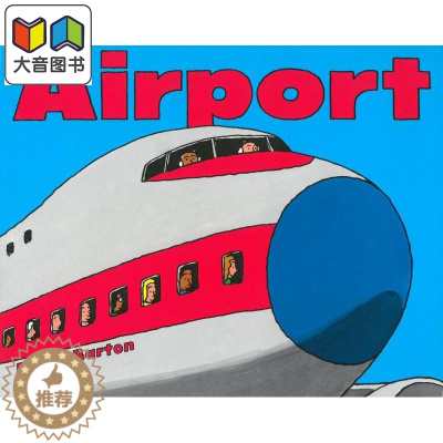 [醉染正版]Byron Barton Airport 机场 英文原版 进口图书 儿童绘本 交通工具图画书 儿童读物 幼儿