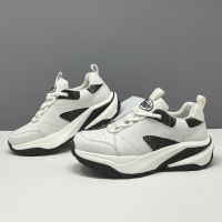 男生头层牛皮真皮运动鞋男款潮鞋真皮百搭欧洲站男鞋休闲增高鞋男