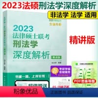法律硕士联考刑法学深度解析 [正版]人大法硕2023法律硕士联考 刑法学深度解析 精讲版 非法学 法学白文桥 法硕联考刑