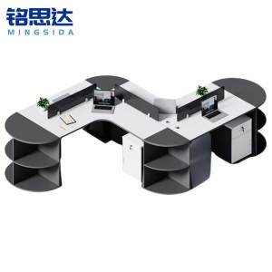 铭思达屏风工位四人位含柜套