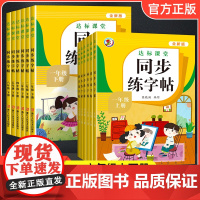 小学同步练字帖人教版三年级上册下册四五六年级人教pep版教材小学生字帖练字钢笔专用正版每日一练练习册衡水体语文字贴上下英