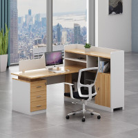 域赢屏风办公桌职员办公桌员工位高隔断财务桌 L字型单人位不含椅