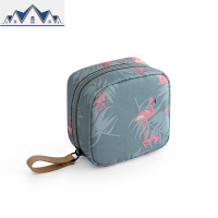 化妆包小号迷你便携韩国简约女随身化妆袋小2018新款口红包收纳袋 三维工匠收纳包